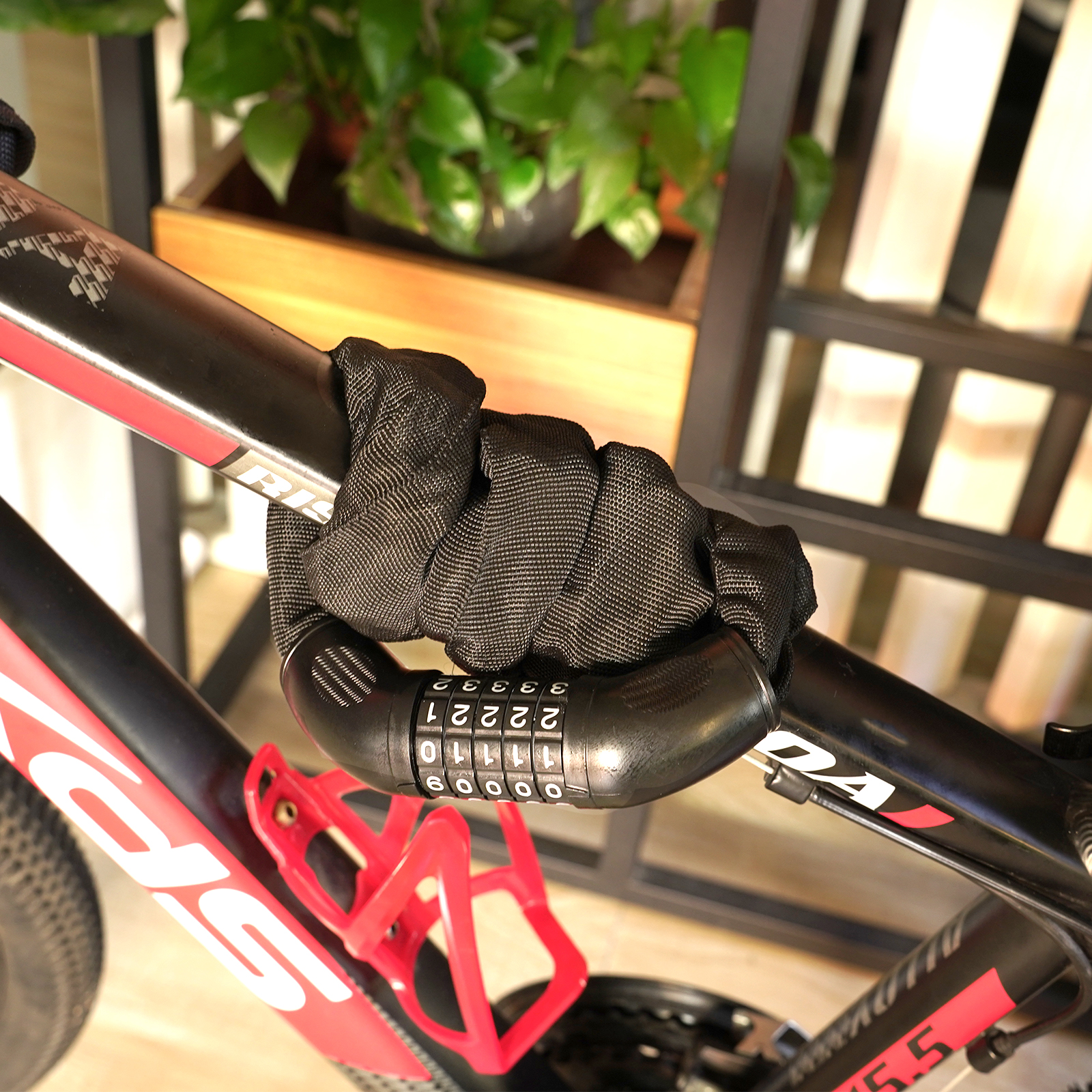 Bike Lock Combination – Heavy Duty 5-Digit Resettable Chain Lock, Anti-Theft Security Cable for Bicycle, E-Bike, Scooter, Weatherproof & Easy to Use - Image 6