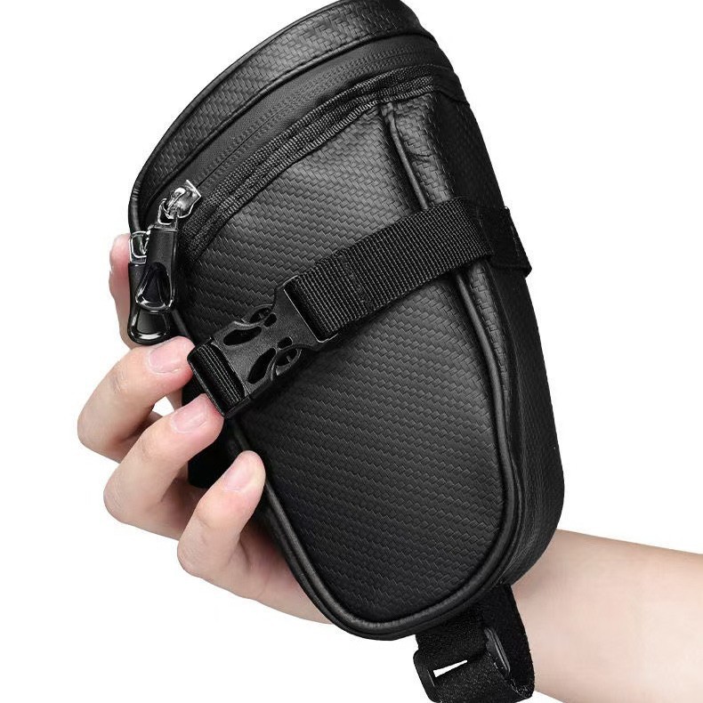 Bike Seat Bag– Waterproof Bicycle Saddle Bag with Reflective Strip, Compact Under Seat Bike Pouch for Road & Mountain Bikes - Image 3
