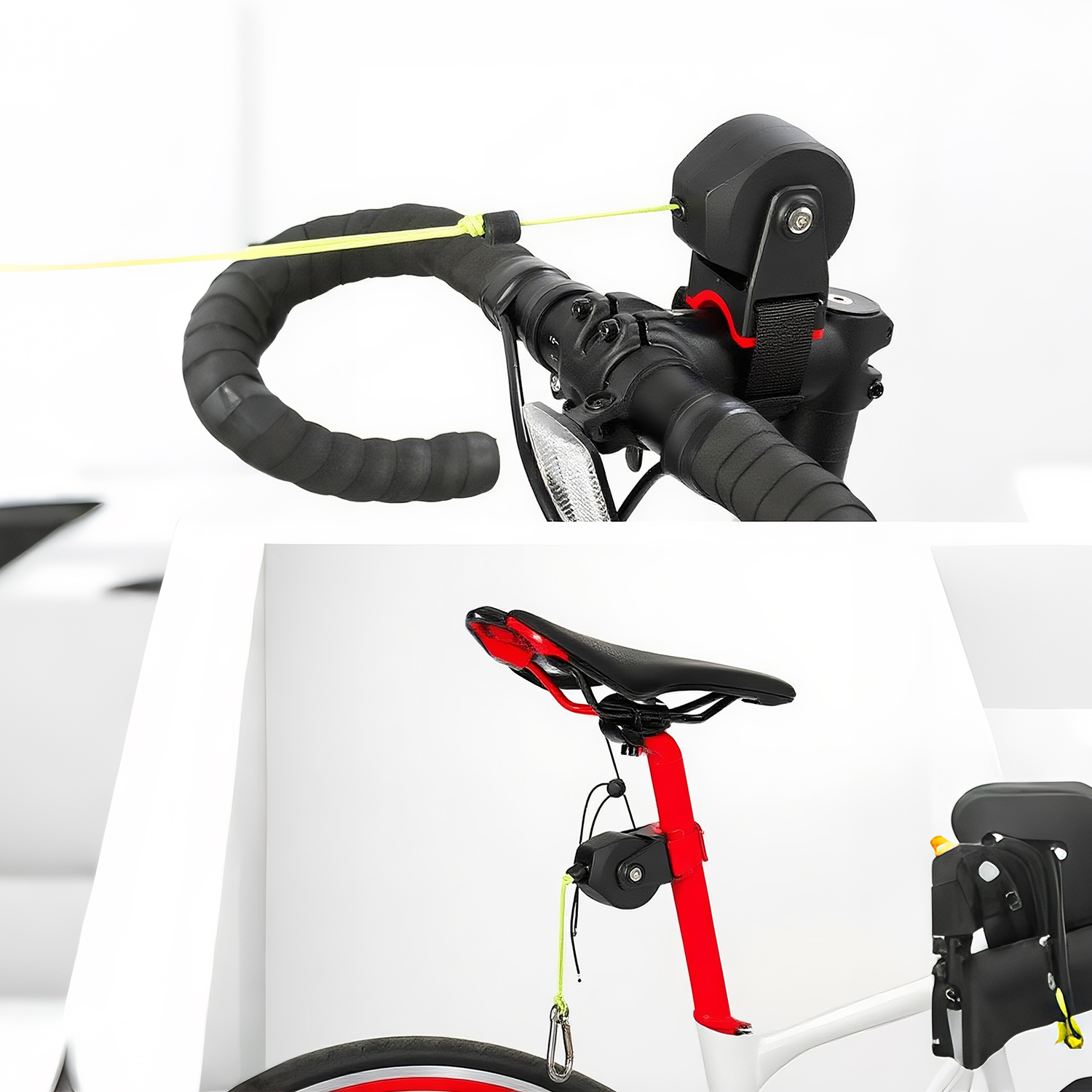 Bike Tow Rope for Kids for Mountain Bike, MTB Towing Strap with Carabiner & Storage Bag, Child Bike Towing Rope for Family Cycling Adventures - Image 5