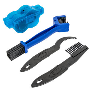 Chain Cleaner Bicycle, Bike Chain Cleaning Tool Kit with Scrubber Brushes and Gear Scraper, Easy Chain Maintenance for Road, Mountain, BMX, and Commuter Bikes